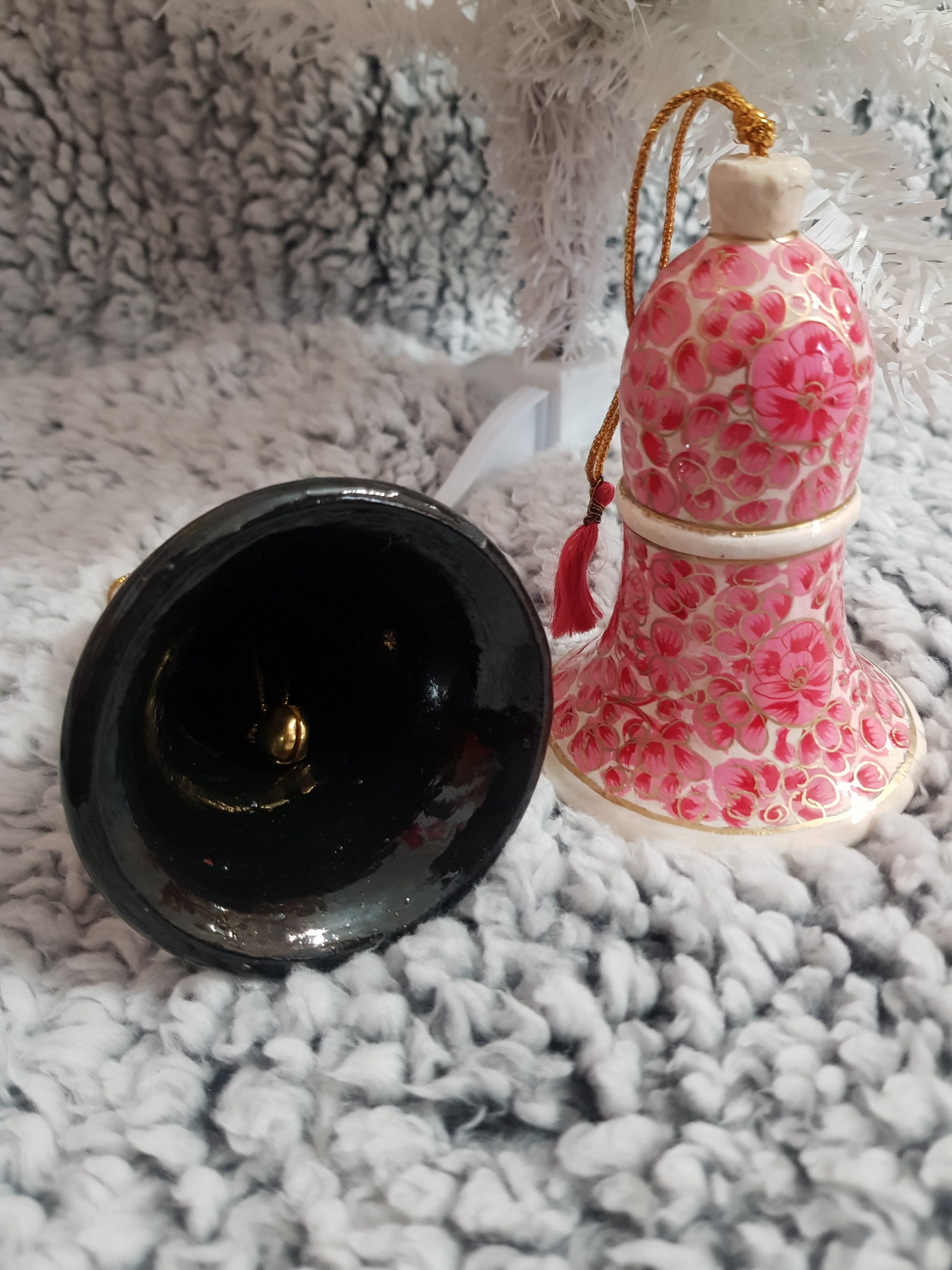 Lot de 2 cloches à accrocher sur le sapin