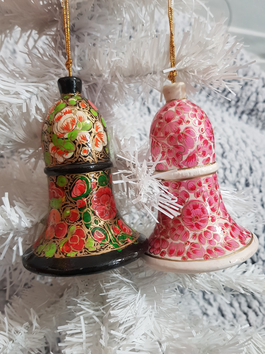 Lot de 2 cloches à accrocher sur le sapin